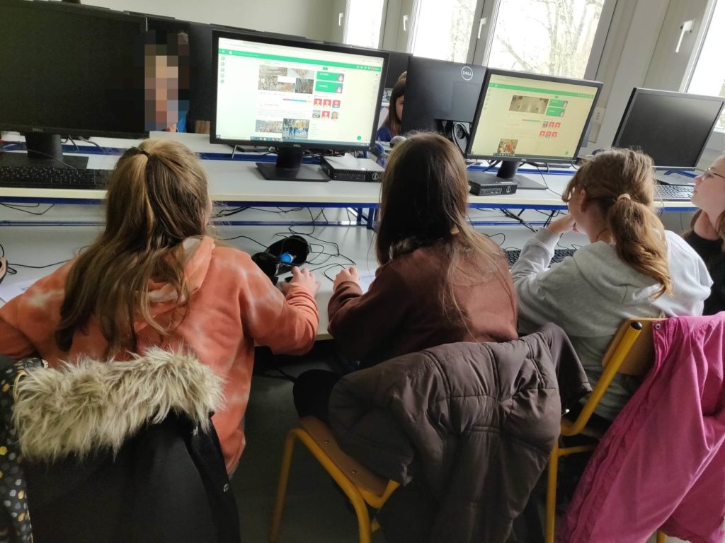 Atelier en classe sur la plateforme United Schools